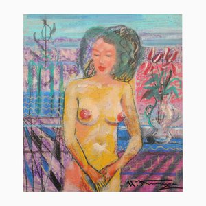 Uldis Krauze, Shyness, Mixed Media on Cardboard