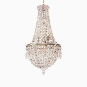 Lampadario in bronzo argentato, Svezia, anni '20