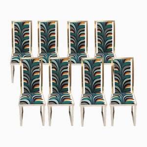 Chaises Vintage par Michel Mangematin, France, 1970, Set de 8