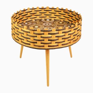 Wicker Flower Stand, 1970s