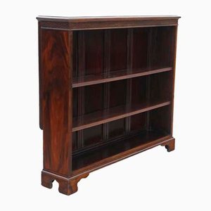 Großes antikes verstellbares Bücherregal aus rotem Nussholz, 1890er