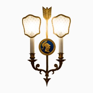 Vintage Wall Lamps in Neoclassical Style, 1940s, Set of 2