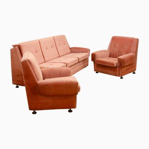 Vintage Living Room Set from Up Závody, 1980s, Set of 3