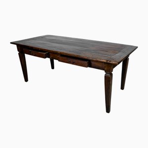 Tavolo da refettorio neoclassico in quercia