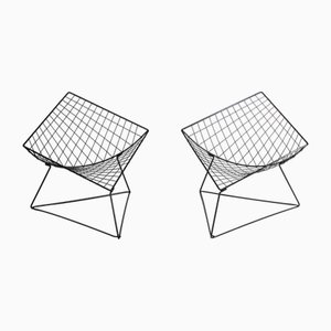 Fauteuils Oti Wire par Niels Gammelgaard pour Ikea, 1980s, Set de 2