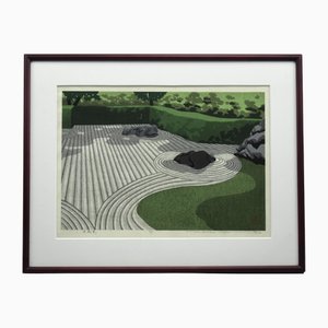 Masao Ido, Taizō-in Garden, 1989, Holzschnitt