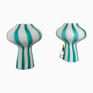 Mod. Mushroom Tischlampen von Massimo Vignelli für Venini, 1955, 2er Set