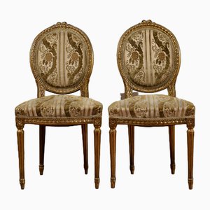 Set of Napoleon III Gilded Chairs
