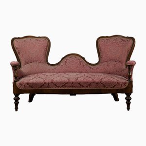 Louis Philippe Conversation Sofa in Italian Walnut