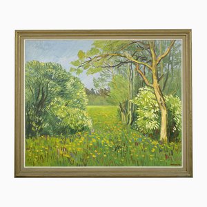 Landscape, Oil on Canvas, 20th Century