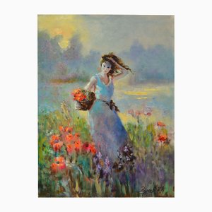 Poppies, Oil on Canvas, 21st Century