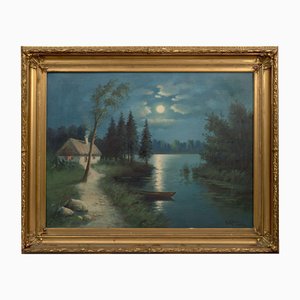 Moonlight, Oil on Canvas, 20th Century