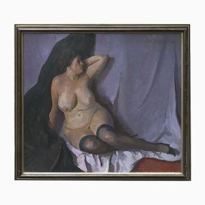 Nude, Oil on Canvas, 20th Century