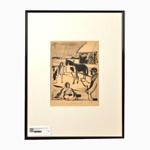 Allée, 20e Siècle, Encre sur Papier