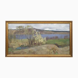 N. Furmankov, Blooming Ieva, Oil on Board, 20th Century
