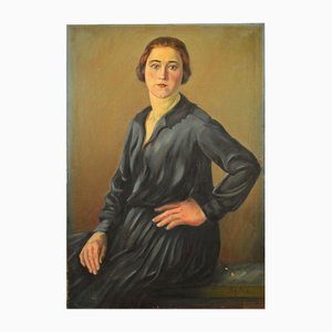 Mrs. Fila, Oil on Canvas, 20th Century