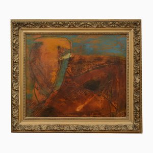 Olegs Bausovs, And. Rowoy, Late 20th Century, Encaustic on Cardboard