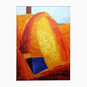 Automne à Sigulda, Huile sur Toile