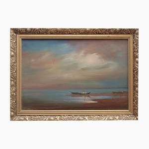 Evening, Oil on Canvas, Late 20th Century