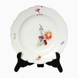 Piatto decorativo in porcellana Meissen dipinto