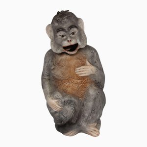 Porcelain Figurine Monkey with Moving Head