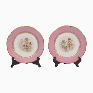 Angels Plates, 1890s, Set of 2