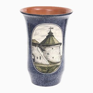 Ceramic Pskov Fortress Vase