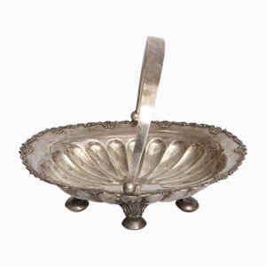 Silver Plated Metal Serving Dish