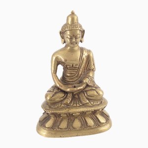Antique Tibetian Buddhism Bronze Figure