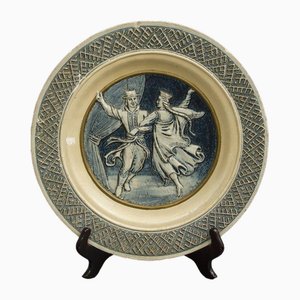 Volkstänzer Teller aus Keramik