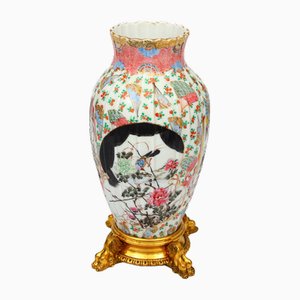 Porcelain Vase on a Bronze Base