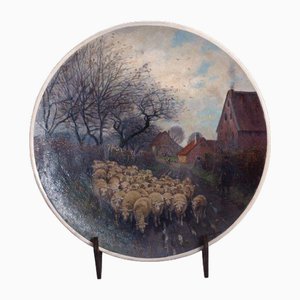 Decorative Fraience Plate, 1890s