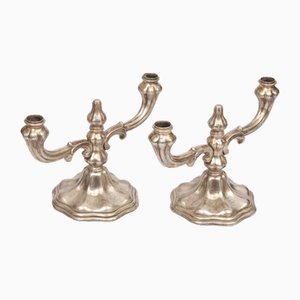 Silver Candlesticks, Set of 2