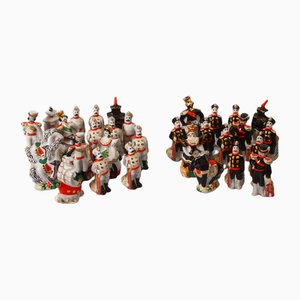 Schachfiguren aus Porzellan, 32 Set