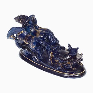 Porcelain Figurine Bear in the Troika