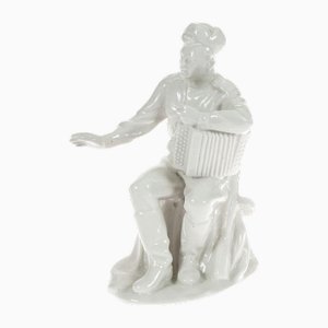 Figurine en Porcelaine Soldat Tjorkins