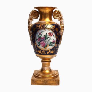 Jarrón Imperio de porcelana, siglo XIX