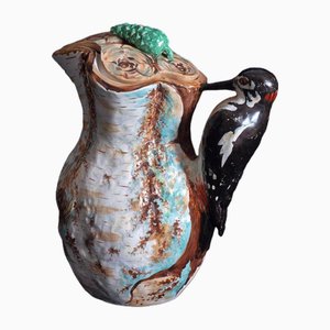 Woodpecker Porcelain Kettle with Lid