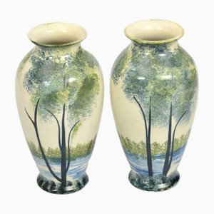 Porcelain Vases, Set of 2