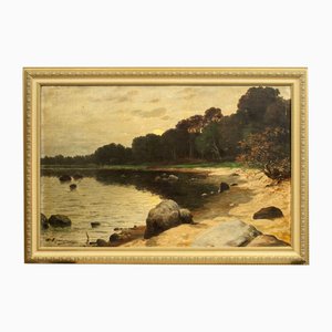 Landscape, Oil on Canvas, 20th Century