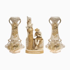 Art Nouveau Vases, Set of 3