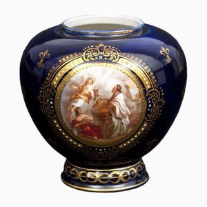 Vase Porcelaine Saints avec Chevreuil