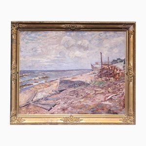 Alexeksev, Seashore, Oil on Canvas