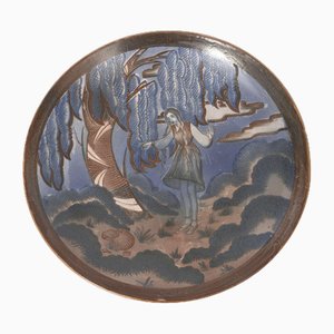 Decorative Ceramic Plate Girl