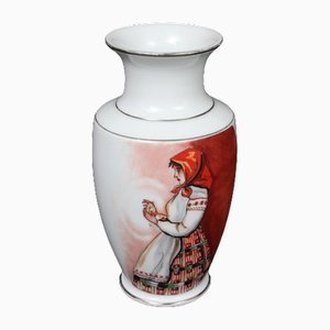 Vaso in porcellana con dipinto di Jessen