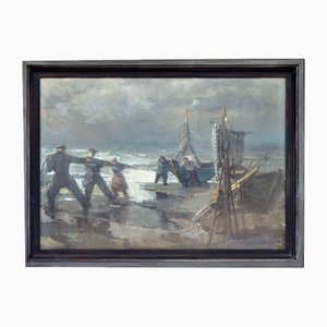 Fishermen, Tempera on Board