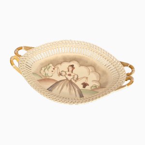 Flower Girl Decorative Porcelain Plate