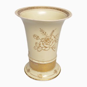 Bemalte Porzellanvase, 1930er