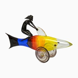 Sirena con pesce, anni 2000