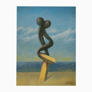 Una vida de fósforos, óleo sobre lienzo, siglo XXI